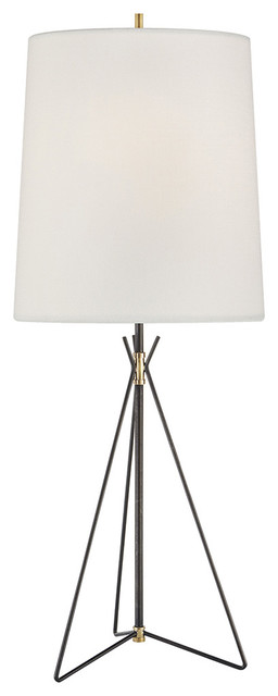 Thomas O Brien Tavares Large Table Lamp Aged Iron