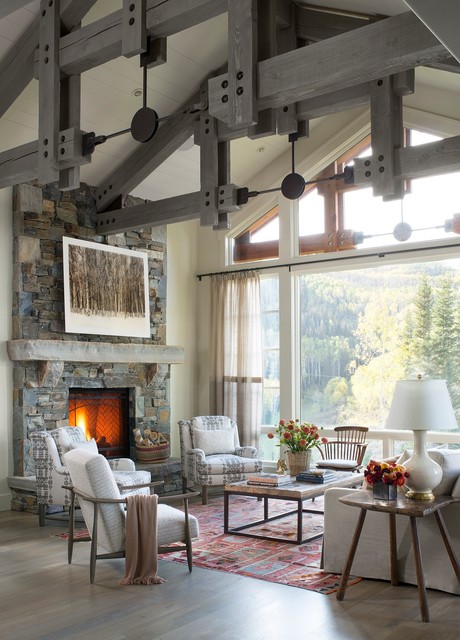 Deer Valley, Utah Retreat rustic-living-room