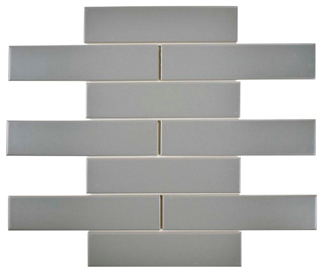 Matte Subway Wall And Floor Tiles Houzz Somertile 1 75 X7 Victorian Soho Subway Porcelain Tile Set Of