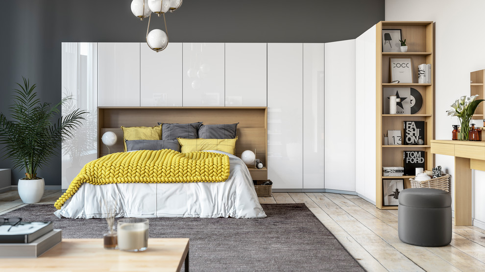 Визуализация Спальни для современной молодой семьи