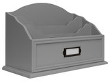 American Art Decor All-in-One Desk Organizer With 6 Compartments, Gray -  Transitional - Desk Accessories - by American Art Decor, Inc.