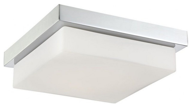 13W 1 LED Small Flush Mount - 10.25 Inches Wide by 3 Inches High ...