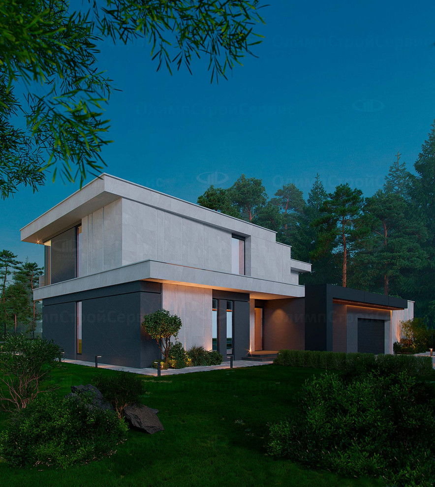 Современный дом «Бремор» с плоской крышей