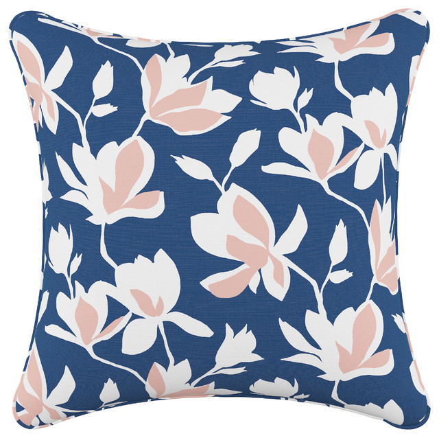 blush floral pillow