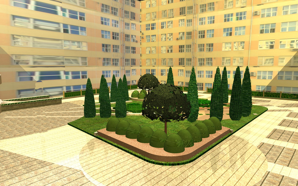 Проект дворика МинПромТорга