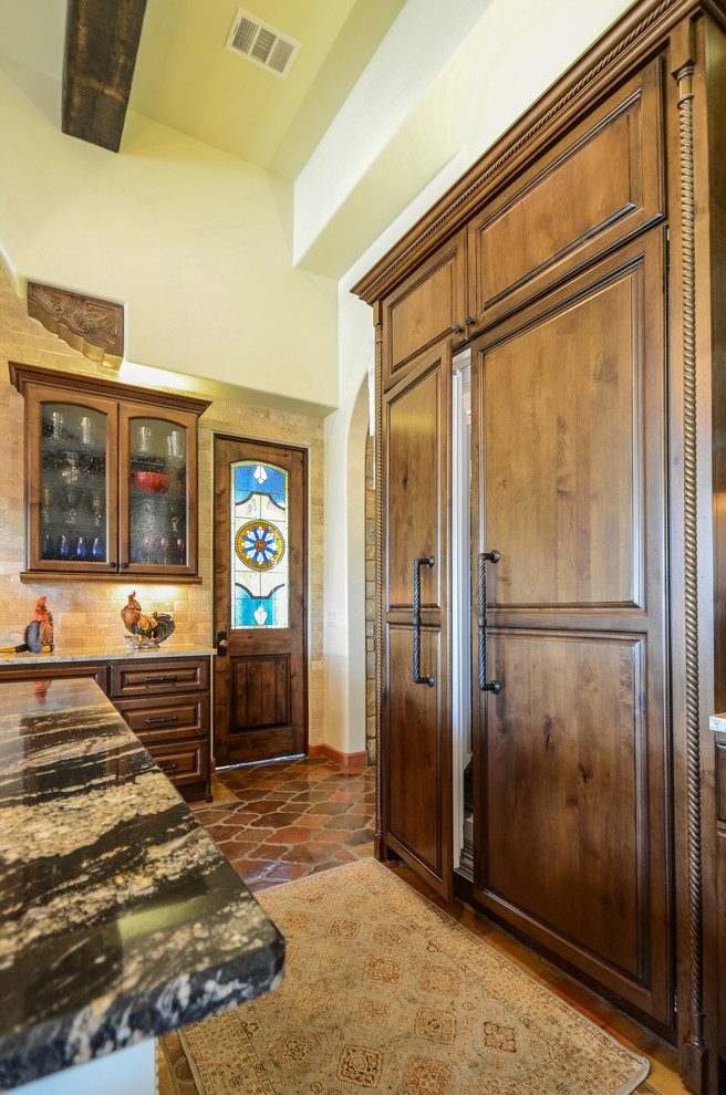 Mountain style kitchen photo in Austin