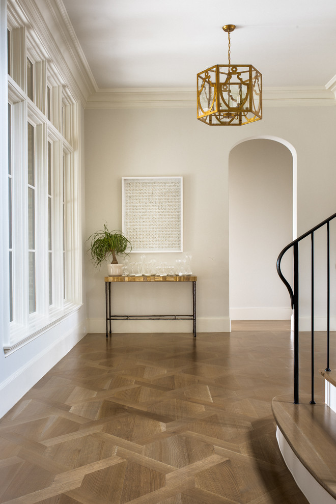 Entryway - transitional entryway idea in Dallas