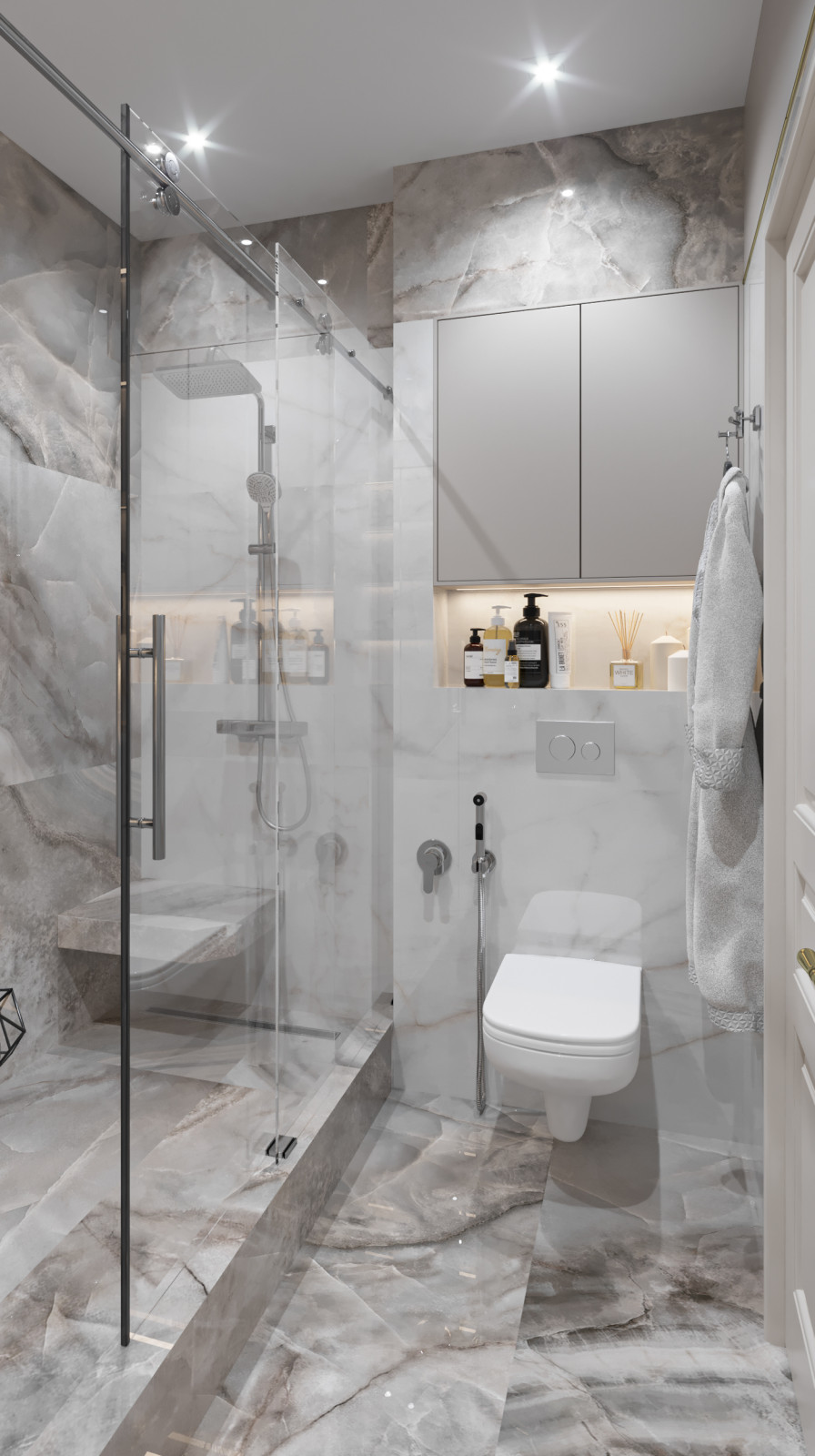 санузел гостевой в частном доме