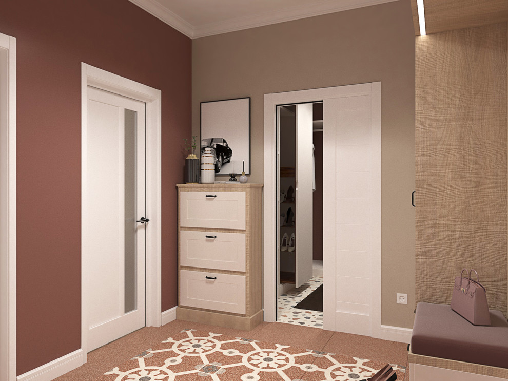 Яркая прихожая (+ гардеробная)