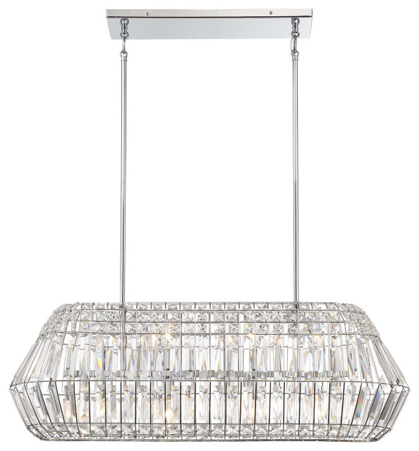 Minka-Lavery 2368-77 8 Light Island Pendant Braiden Chrome ...