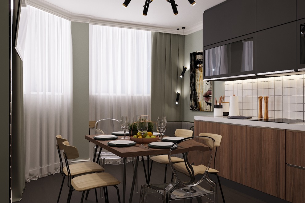 Современный интерьер с элементами лофта в г.Оренбург