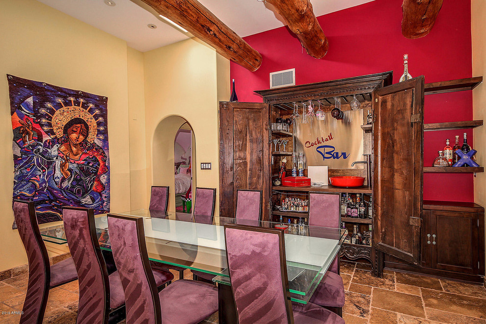 Example of a southwest dining room design in Phoenix