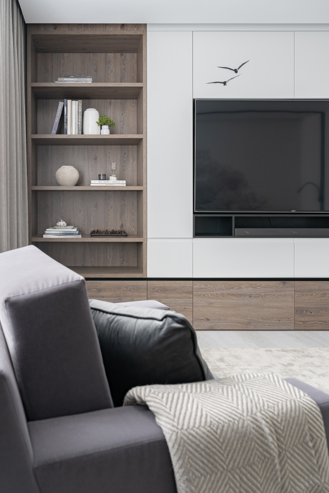 Уютная графичность. Квартира - отдых для семьи врачей