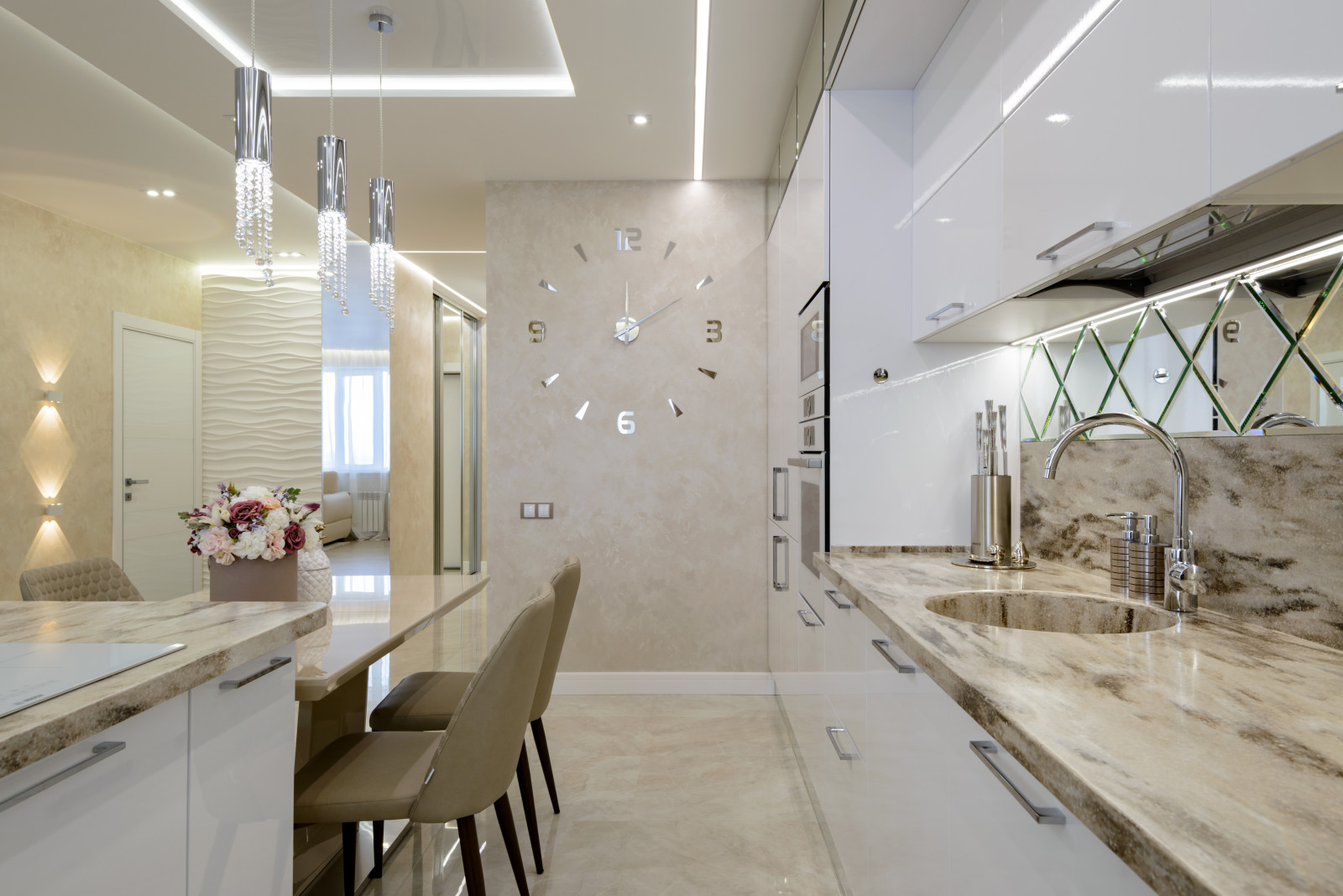 2018г. Фото квартиры 80 м2 в ЖК "Оазис"