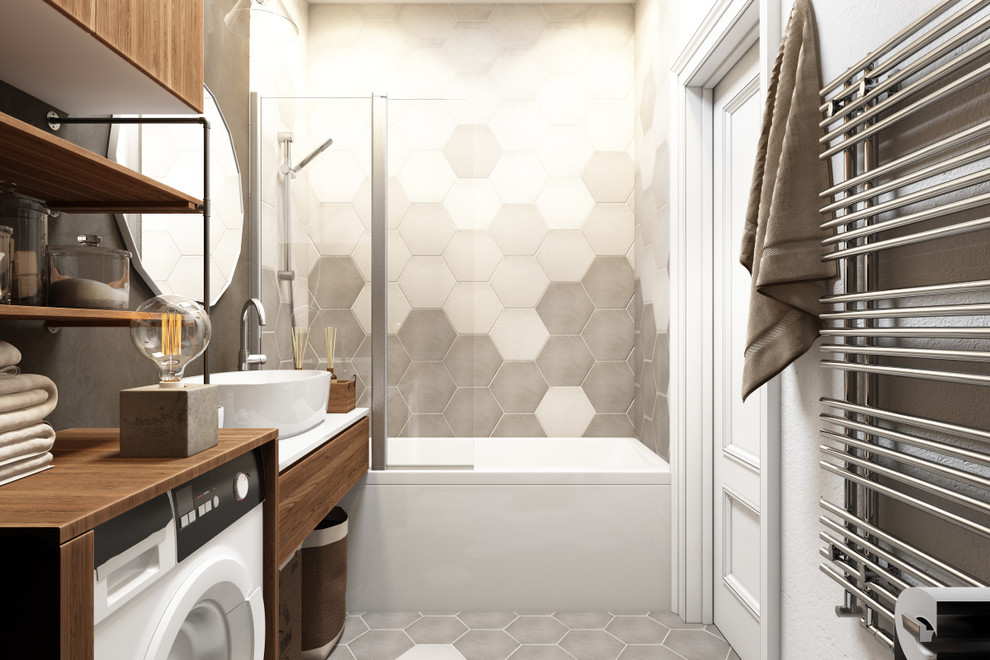 Лофт с красными акцентами