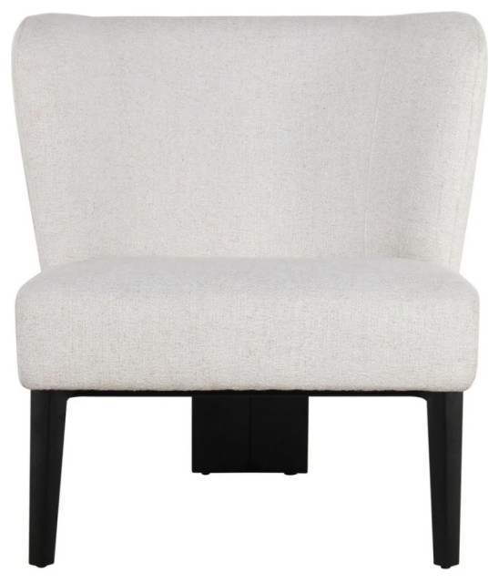 Jillian Modern White Accent Chair Transitional Armchairs And Accent
