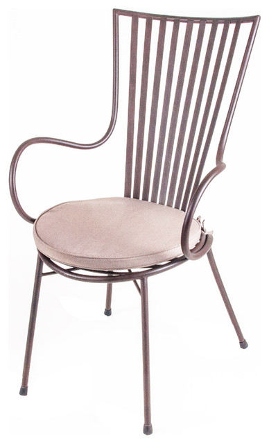 New Rustics Mosaic Arm Chair in Wrought Iron