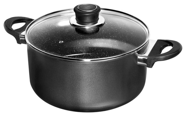 Aluminium Saucepan With Glass Lid, 24 cm