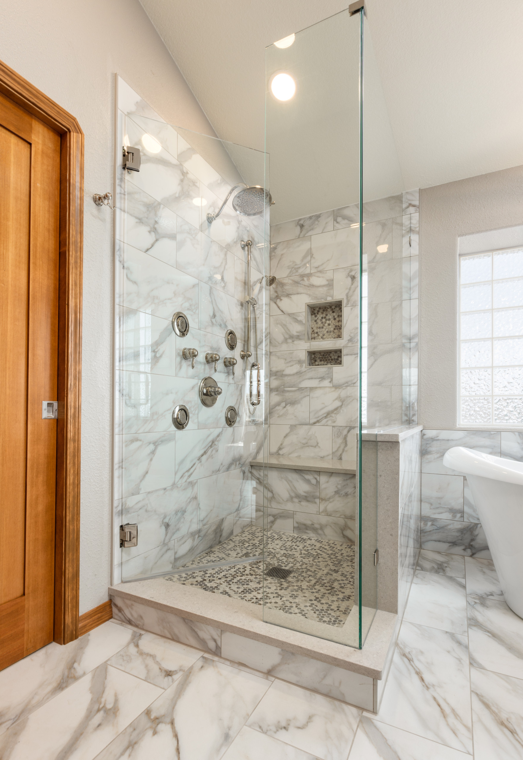 Master and guest bathrooms