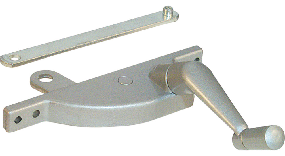 Aluminum Finish OffSet RightHand Jalousie Operator Window Hardware