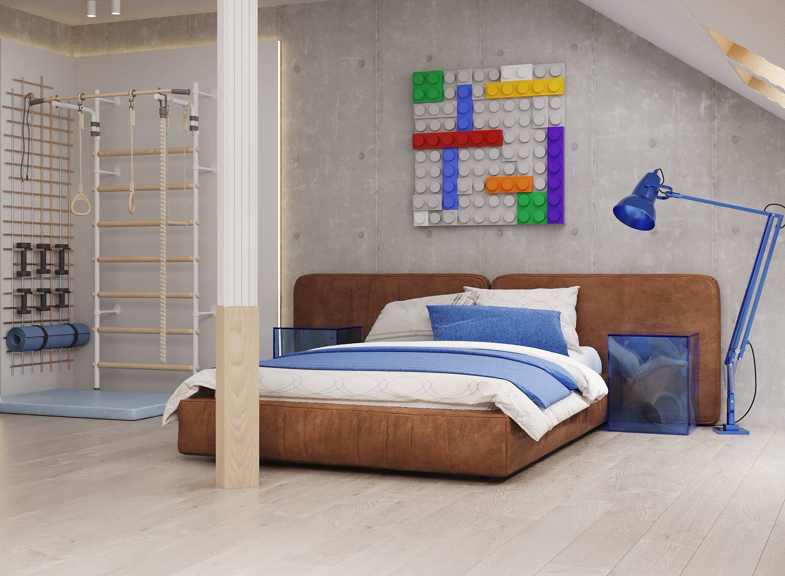 Проект двухуровневой квартиры 180 кв.м с двумя детскими