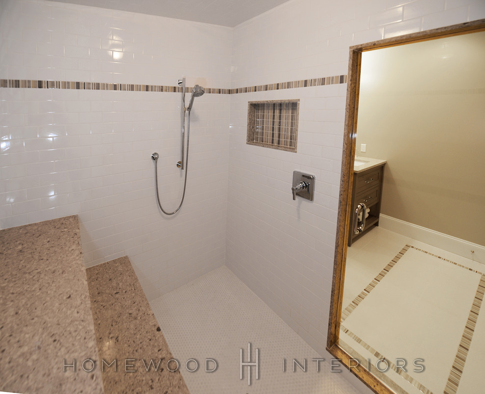 Home design - large transitional home design idea in Baltimore