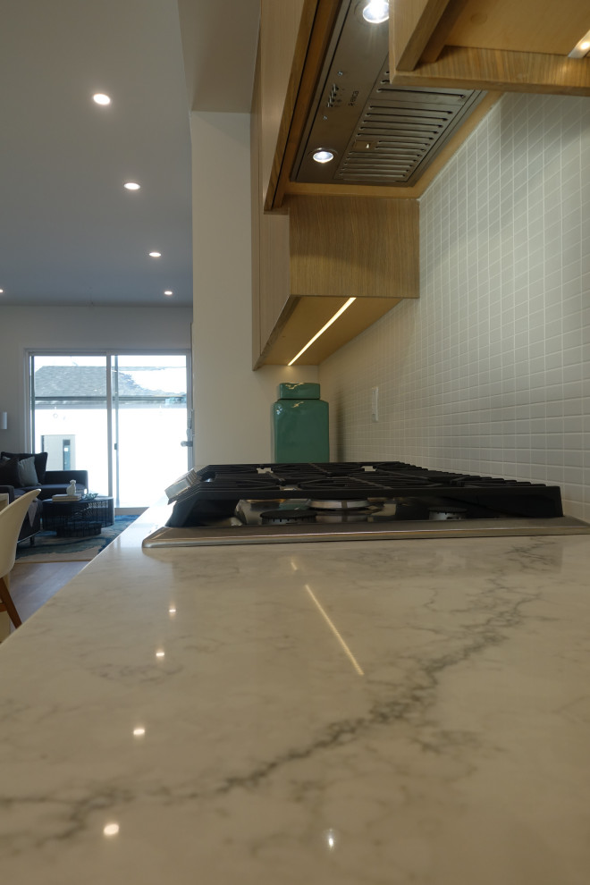 Inspiration for a transitional home design remodel in Calgary