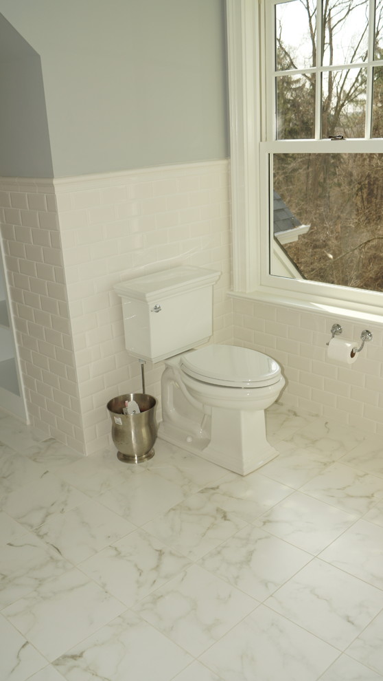 Transitional home design photo in Chicago