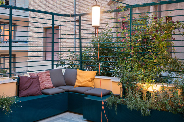Viste notturne |  Terrazzo al Pinciano, Roma contemporary-deck