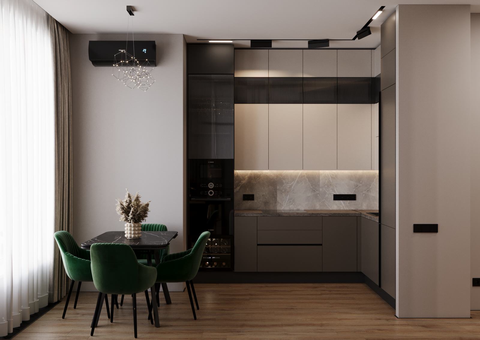 Функциональный минимализм для молодой семьи