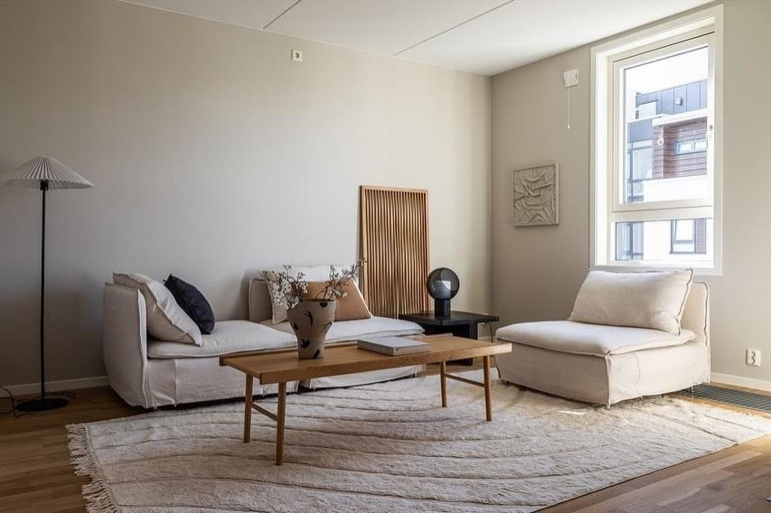 Modern inredning av ett vardagsrum