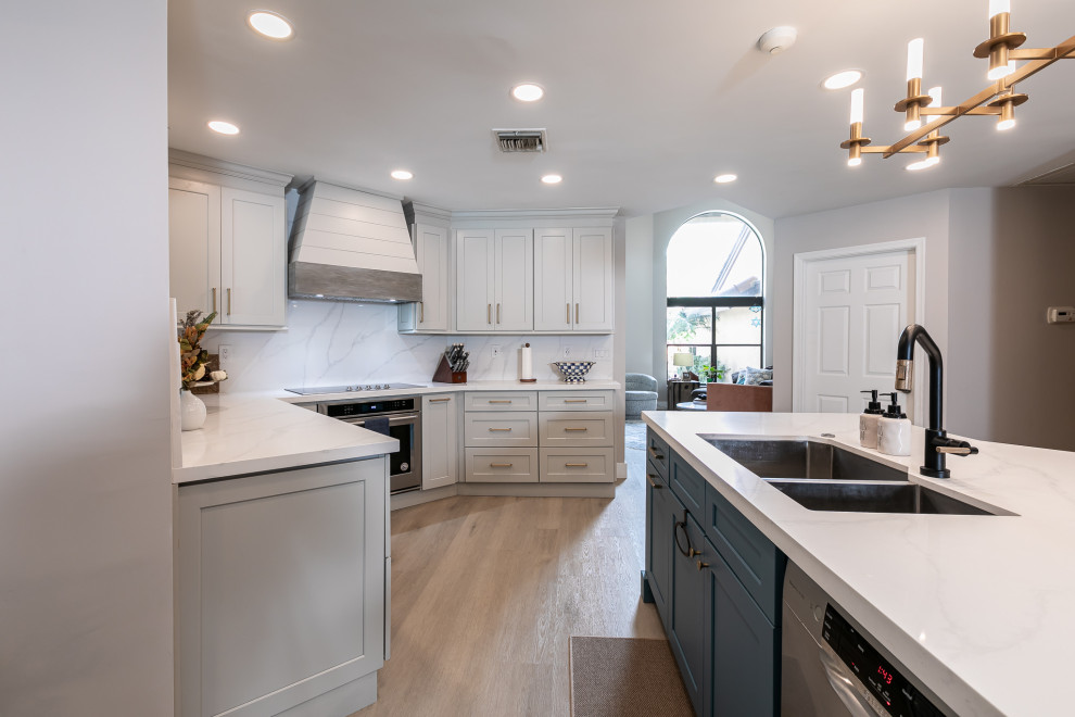 Inspiration for a transitional kitchen remodel in Miami