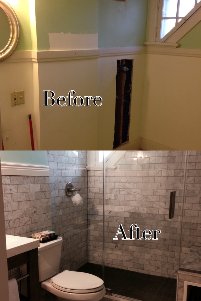 Example of a transitional home design design in Cedar Rapids
