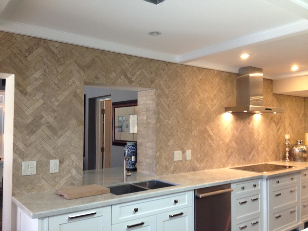Inspiration for a transitional home design remodel in Phoenix