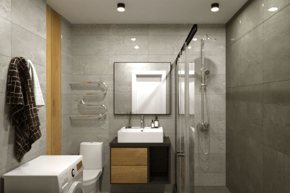 Дизайн-проект ванной с душем