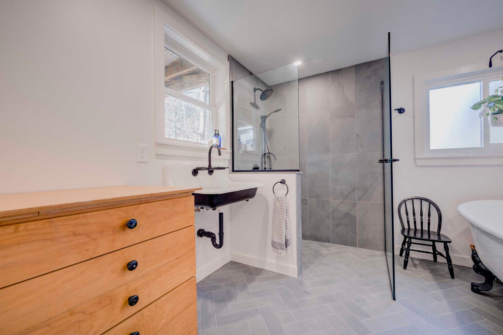 Industrial Bathroom Remodel - Shelburne Falls, MA