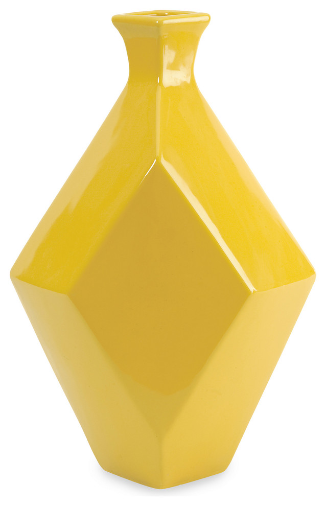Chantal Medium Yellow Ceramic Vase