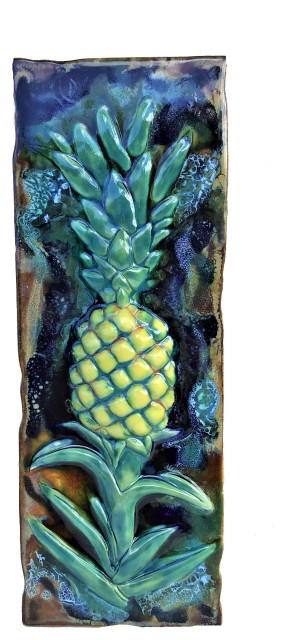 Hawaiian Pineapple Kitchen Backsplash Tile Tropical