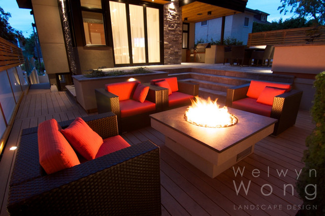 Fireside Flare contemporary-terrace