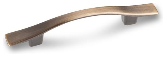 Elements Kingsport Curved 3 Handle Pull Antique Brass