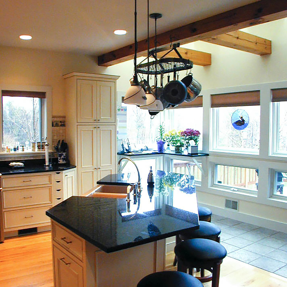 Kitchen - rustic kitchen idea in Boston