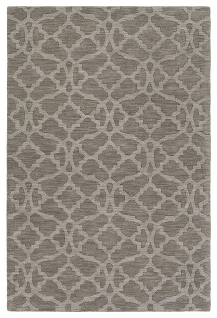Metro Solid and Border Sage Area Rug, 8'x10'