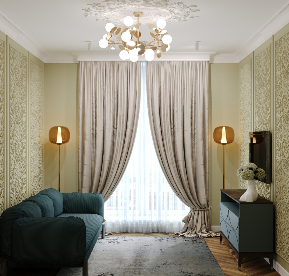 Двухкомнатная квартира в неоклассическом стиле