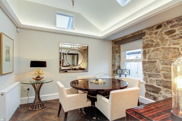 Glasgow Town House conversion transitional-dining-room