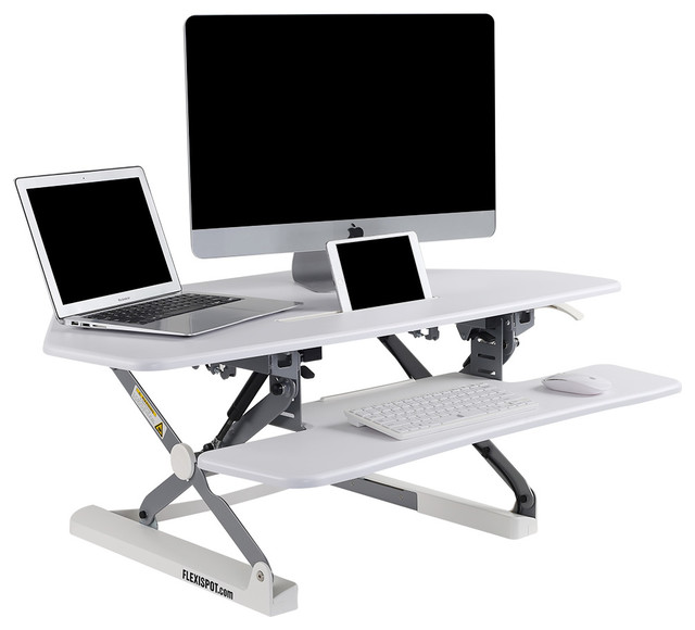 Flexispot Standing Desk Riser, Removable Keyboard Tray Contemporary