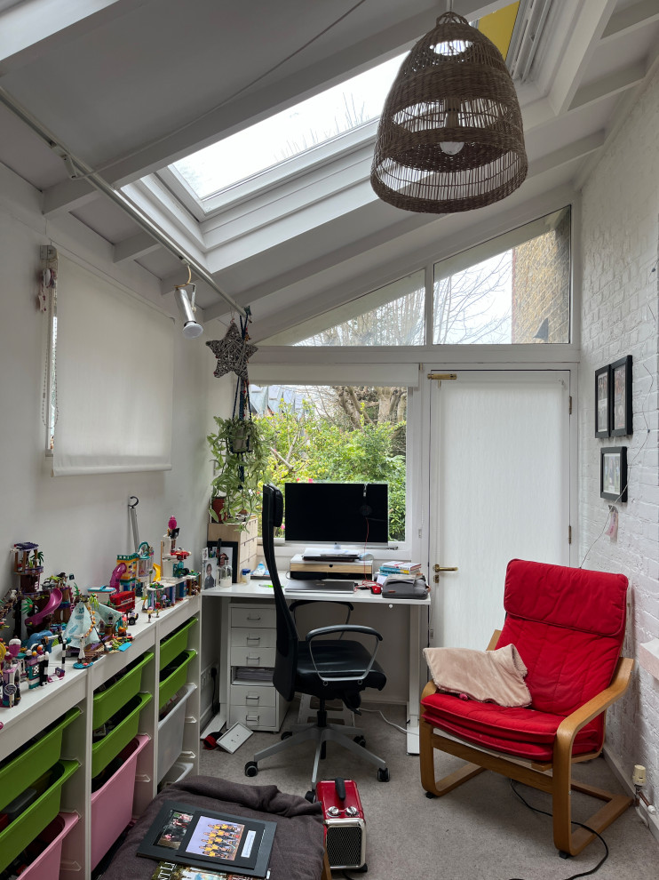 Victorian Home Office and Family Room