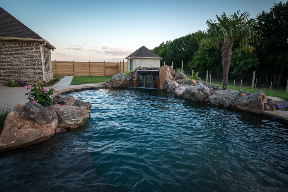 Black Onyx Pebble Sheen 2 Tropical Austin by Allison Landscape