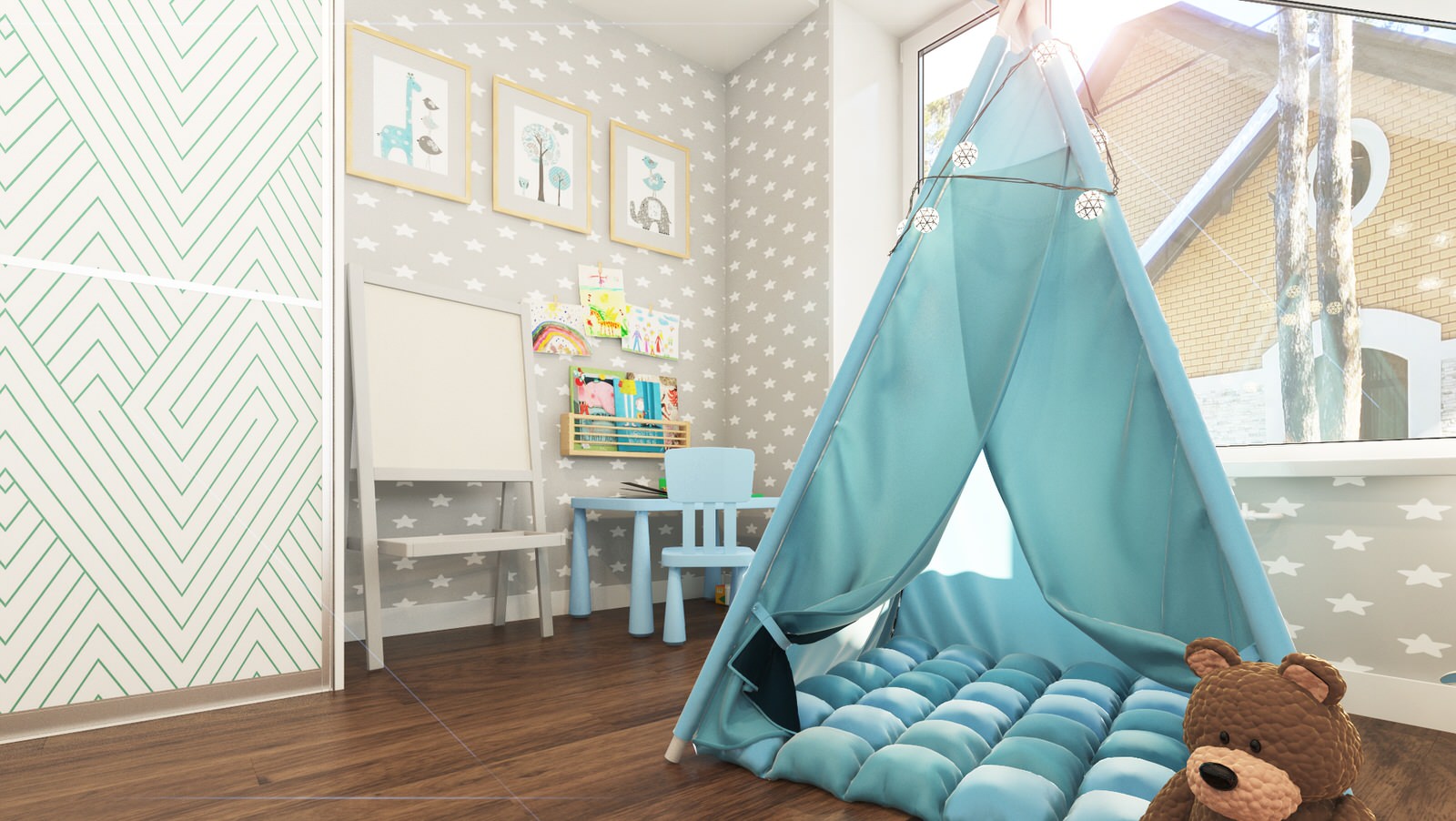 Детская комната для мальчика в частном доме LYAPIDO