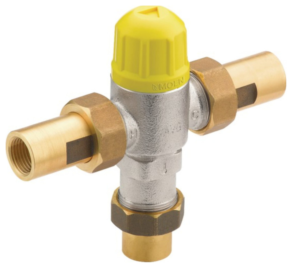 Moen 104451 Mixing Tee With 1/2" FIP or 3/8" Compression Fittings