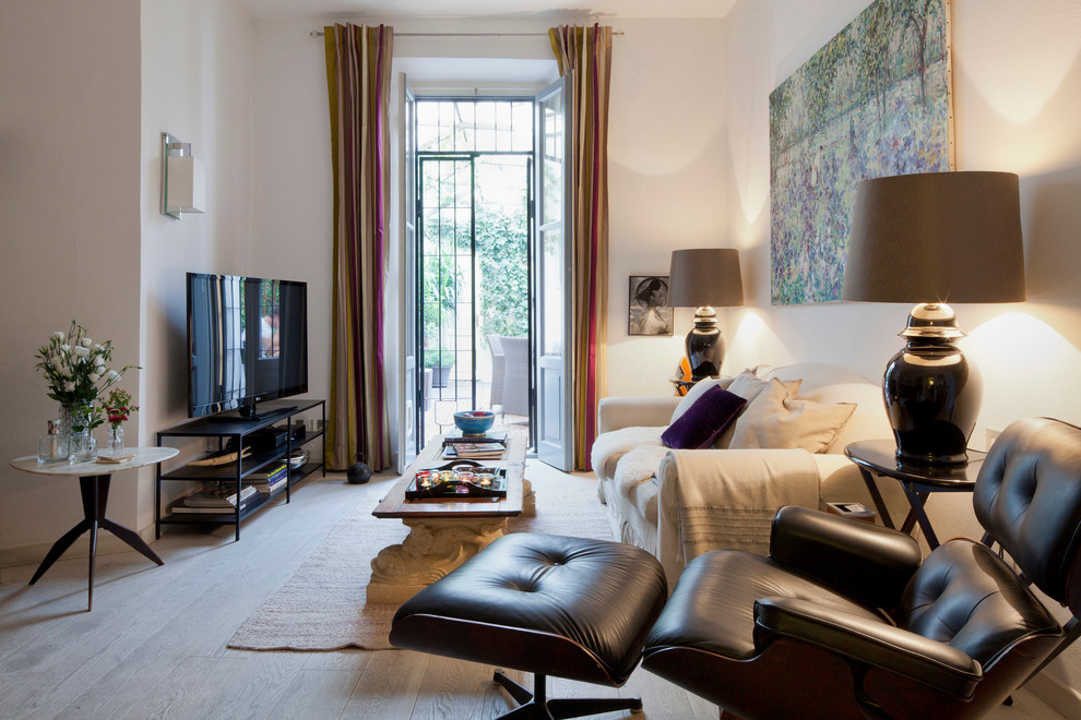 Foto di un soggiorno bohémian